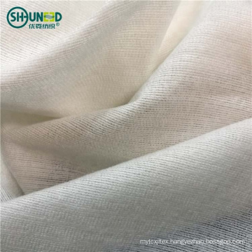 Woven knitted fusible interlining fabric Brushed Fusible Interlining Woven Weft Knitted Tricot Fabric for Cloths